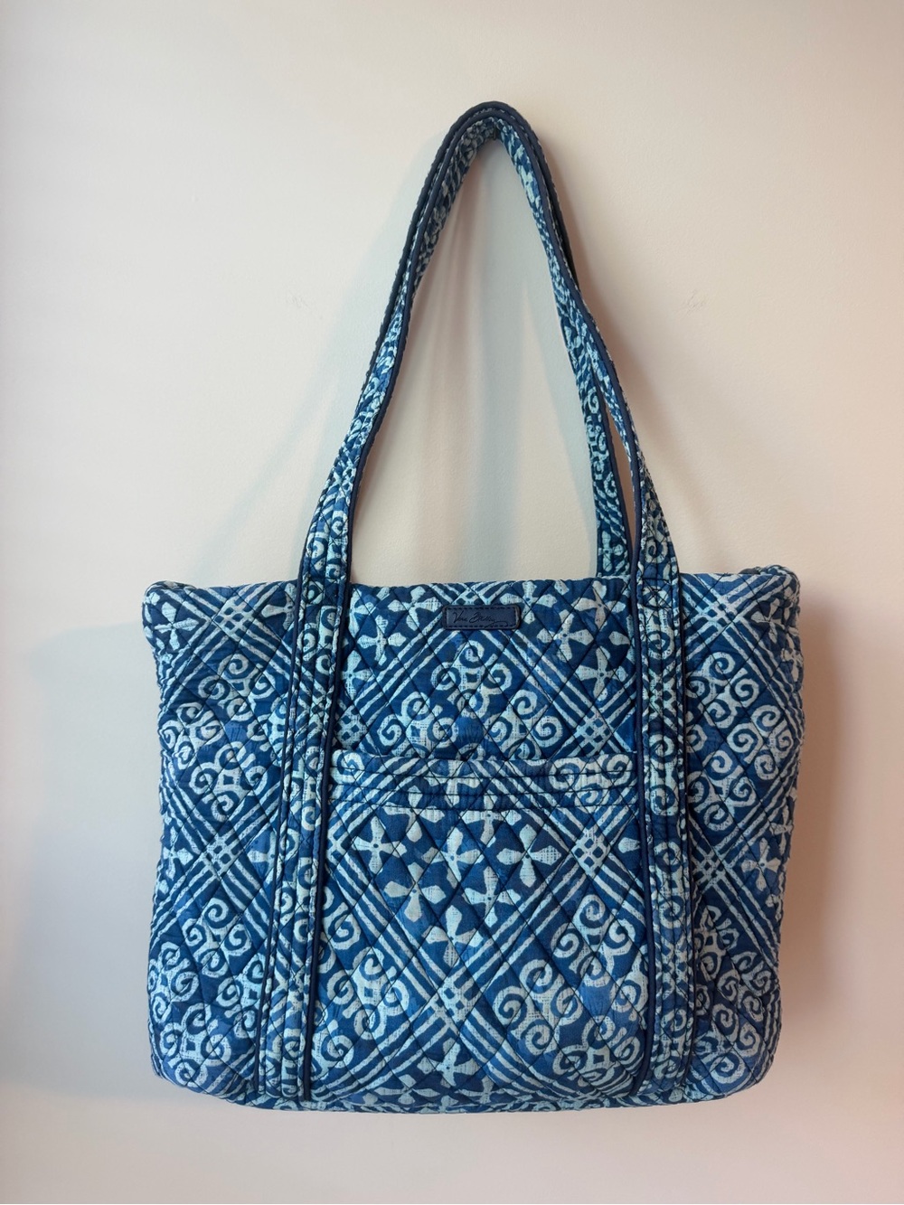 Vera Bradley Indigo Blue Patterned Quilted Tote